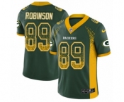 Youth Nike Green Bay Packers #89 Dave Robinson Limited Green Rush Drift Fashion NFL Jersey