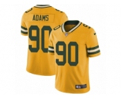 Youth Nike Green Bay Packers #90 Montravius Adams Limited Gold Rush NFL Jersey