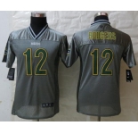 nike youth nfl jerseys green bay packers #12 aaron rodgers grey[nike vapor]