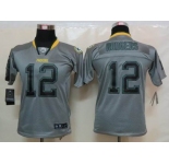 nike youth nfl jerseys green bay packers #12 rodgers grey[nike lights out]