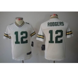 nike youth nfl jerseys green bay packers #12 rodgers white[nike limited]