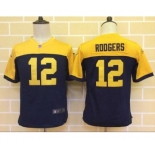 nike youth nfl jerseys green bay packers #12 rodgers yellow-blue[nike]