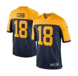 nike youth nfl jerseys green bay packers #18 randall cobb yellow-blue[nike]