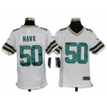 nike youth nfl jerseys green bay packers #50 hawk white[nike]