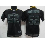 nike youth nfl jerseys green bay packers #52 matthews black[lights out]