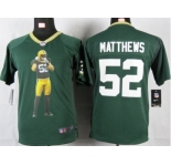 nike youth nfl jerseys green bay packers #52 matthews green[portrait fashion]