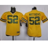 nike youth nfl jerseys green bay packers #52 matthews yellow[nike]