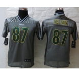 nike youth nfl jerseys green bay packers #87 nelson grey[nike vapor]