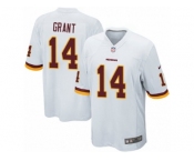 Men Nike Washington Redskins #14 Ryan Grant Game White NFL Jersey