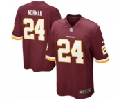 Men Washington Redskins #24 Josh Norman Burgundy Home Game Jersey