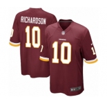 Men's Nike Washington Redskins #10 Paul Richardson Game Burgundy Red Team Color NFL Jersey