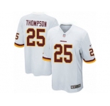 Men's Nike Washington Redskins #25 Chris Thompson Game White NFL Jersey