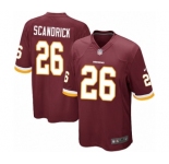 Men's Nike Washington Redskins #26 Orlando Scandrick Game Burgundy Red Team Color NFL Jersey