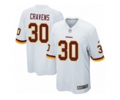 Men's Nike Washington Redskins #30 Su'a Cravens Game White NFL Jersey