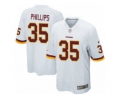 Men's Nike Washington Redskins #35 Dashaun Phillips Game White NFL Jersey