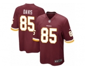 Men's Nike Washington Redskins #85 Vernon Davis Game Burgundy Red Team Color NFL Jersey