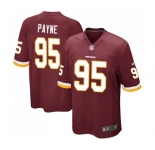 Men's Nike Washington Redskins #95 Da'Ron Payne Game Burgundy Red Team Color NFL Jersey