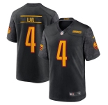 Mens Washington Commanders #4 Frankie Luvu Black Alternate Vapor Limited Jersey