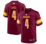Mens Washington Commanders #4 Frankie Luvu Nike Burgundy Team Color Vapor Limited Jersey