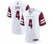 Mens Washington Commanders #4 Frankie Luvu Nike White Away Vapor Limited Jersey