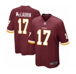 Men's Washington Redskins #17 Terry McLaurin Game Burgundy Red Team Color Football Jersey