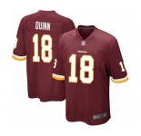 Men's Washington Redskins #18 Trey Quinn Game Burgundy Red Team Color Football Jersey