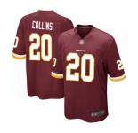 Men's Washington Redskins #20 Landon Collins Game Burgundy Red Team Color Football Jersey