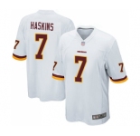 Men's Washington Redskins #7 Dwayne Haskins Game White Football Jersey
