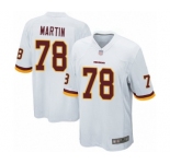 Men's Washington Redskins #78 Wes Martin Game White Football Jersey