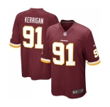 Men's Washington Redskins #91 Ryan Kerrigan Game Burgundy Red Team Color Football Jersey