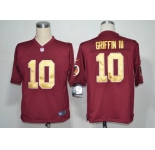 nike nfl jerseys washington redskins #10 griffiniii red[game yellow number]