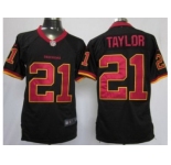 nike nfl jerseys washington redskins #21 taylor black [game]