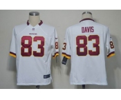nike nfl jerseys washington redskins #83 davis white[game]