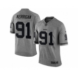 nike nfl jerseys washington redskins #91 kerrigan gray[game]
