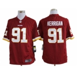 nike nfl jerseys washington redskins #91 kerrigan red[game]