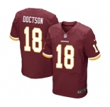 Men's Nike Washington Redskins #18 Josh Doctson Elite Burgundy Red Team Color NFL Jersey