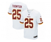 Men's Nike Washington Redskins #25 Chris Thompson Elite White NFL Jersey