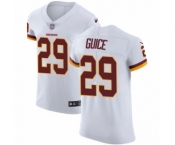 Men's Nike Washington Redskins #29 Derrius Guice White Vapor Untouchable Elite Player NFL Jersey