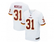 Men's Nike Washington Redskins #31 Fabian Moreau Elite White NFL Jersey