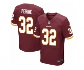 Men's Nike Washington Redskins #32 Samaje Perine Elite Burgundy Red Team Color NFL Jersey