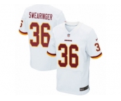 Men's Nike Washington Redskins #36 D.J. Swearinger Elite White NFL Jersey