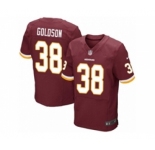 Men's Nike Washington Redskins #38 Dashon Goldson Elite Burgundy Red Team Color NFL Jersey