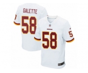 Men's Nike Washington Redskins #58 Junior Galette Elite White NFL Jersey