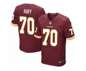 Men's Nike Washington Redskins #70 Sam Huff Elite Burgundy Red Team Color NFL Jersey