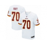 Men's Nike Washington Redskins #70 Sam Huff Elite White NFL Jersey
