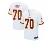 Men's Nike Washington Redskins #70 Sam Huff Elite White NFL Jersey