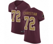 Men's Nike Washington Redskins #72 Geron Christian Burgundy Red Alternate Vapor Untouchable Elite Player NFL Jersey