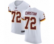 Men's Nike Washington Redskins #72 Geron Christian White Vapor Untouchable Elite Player NFL Jersey