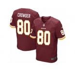 Men's Nike Washington Redskins #80 Jamison Crowder Elite Burgundy Red Team Color NFL Jersey