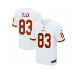 Men's Nike Washington Redskins #83 Brian Quick Elite White NFL Jersey